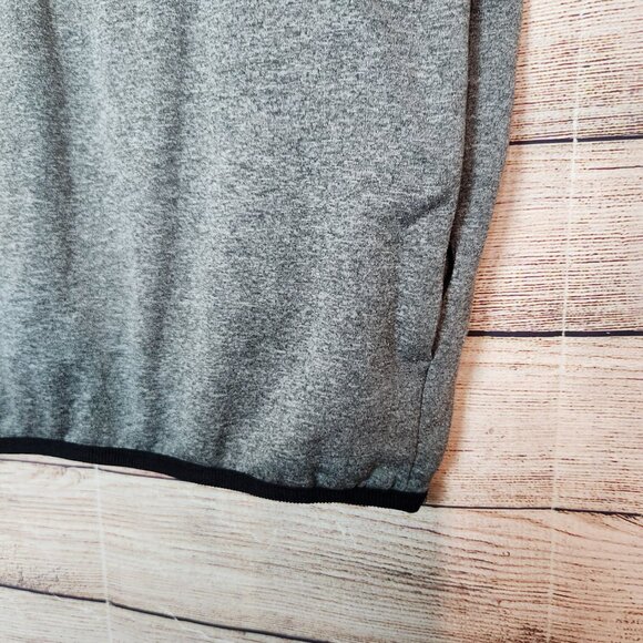 Adidas Golf Mens Puffer Vest Size S Black Gray 1/2 Zip Sleeveless Jacket Pockets - Picture 6 of 16